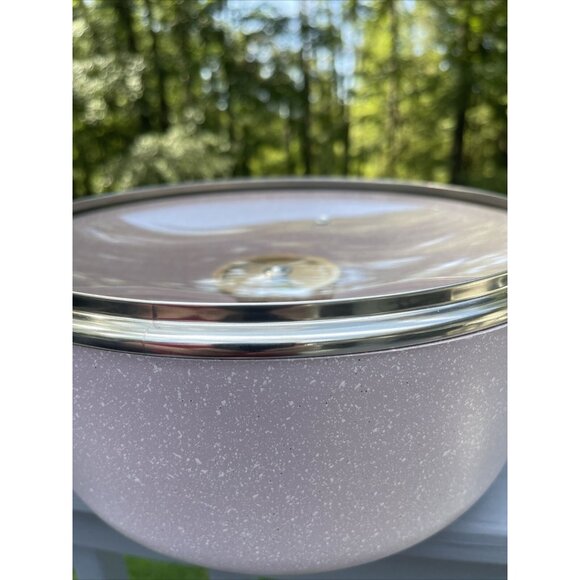 Master Class Cookware Casserole/Pot  11 inch With Lid Qt Lavender Speckled NEW! - Picture 11 of 11